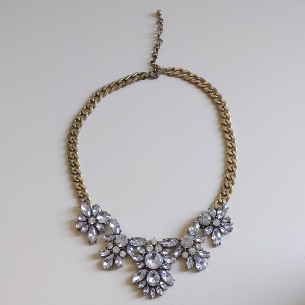 3 for $15 Gold with Faux Crystals Necklace